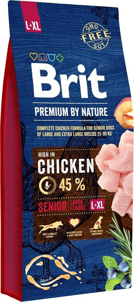 BRIT Premium By Nature Senior Large / Extra Large Chicken - Dry Dog Food - 15 Kg