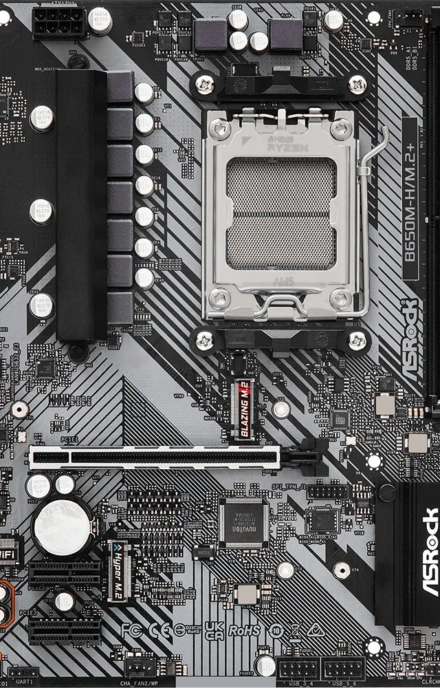 Asrock B650M-H/M.2+ AMD B650 Socket AM5 micro ATX