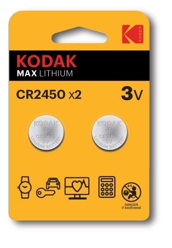 Kodak CR2450 Single-Use Battery Lithium