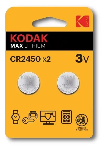 Kodak CR2450 Single-Use Battery Lithium
