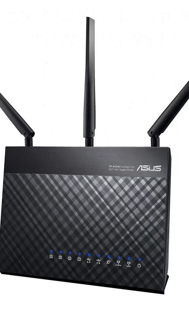 ASUS DSL-AC68U wireless router Gigabit Ethernet Dual-band (2.4 GHz / 5 GHz) Black