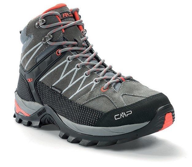 Men'S Hiking Shoes CMP Rigel WP Asphalt/Syrah Sz 4