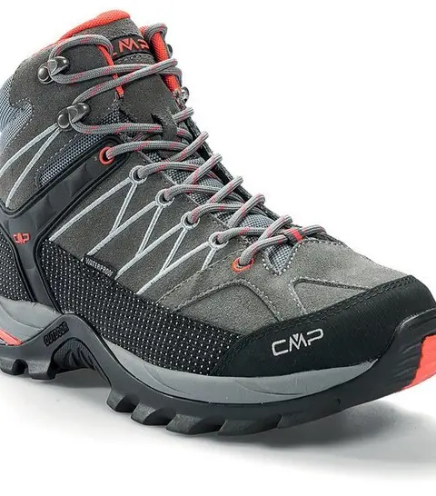 Men'S Hiking Shoes CMP Rigel WP Asphalt/Syrah Sz 4