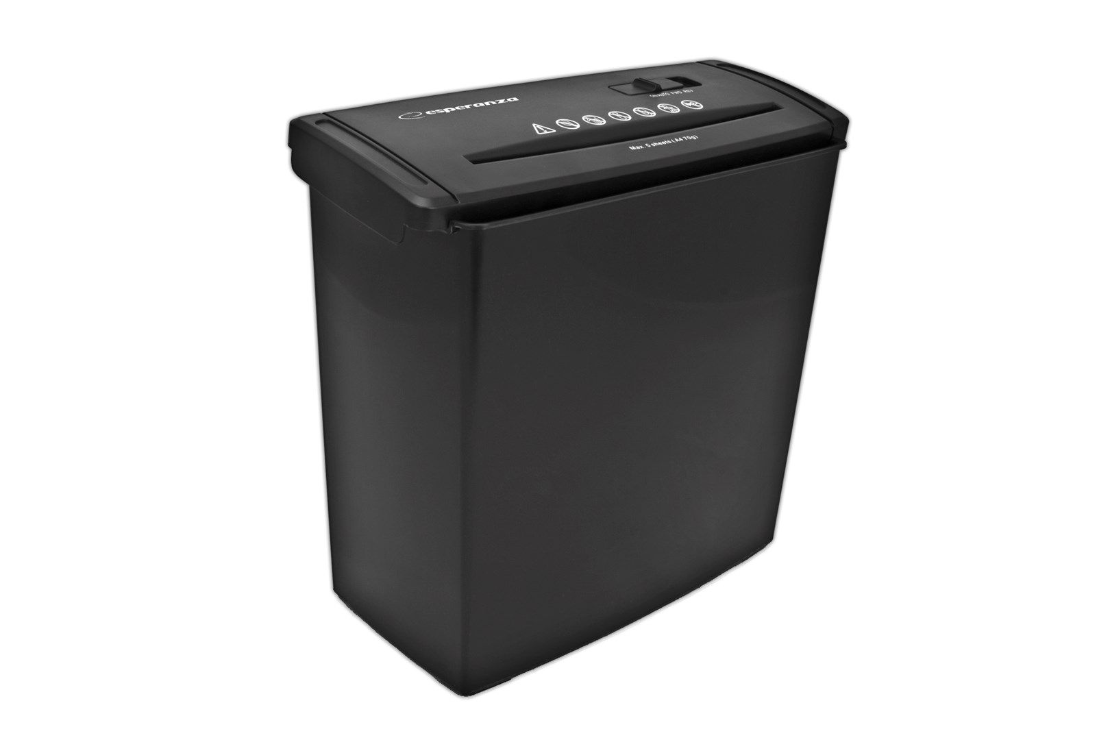 Esperanza EN101 Paper Shredder Strip Shredding 22 Cm Black