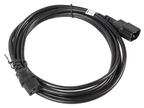 Lanberg CA-C13E-11CC-0030-BK power cable Black 3 m C13 coupler C14 coupler