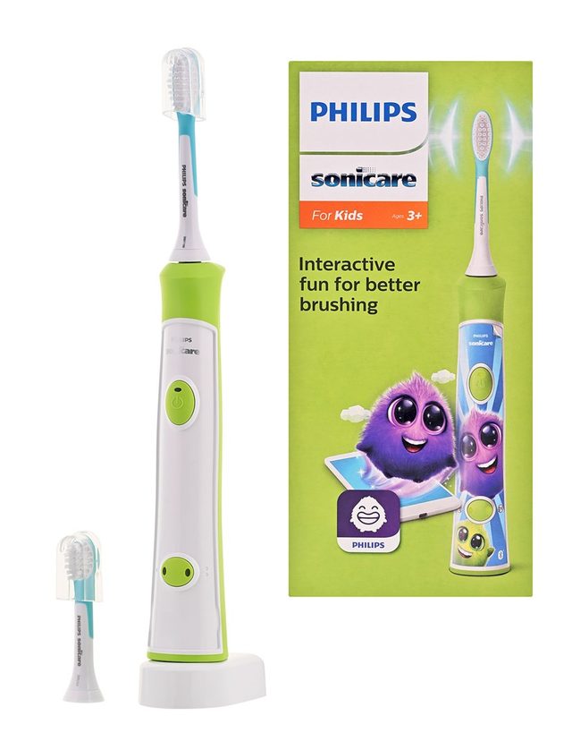Sonicare For Kids HX6352/11, Elektrische Zahnbrste (Grn)