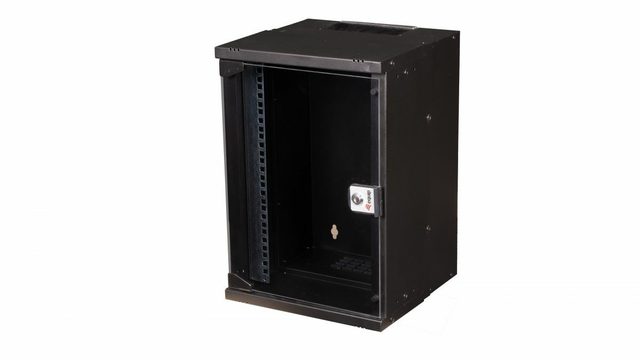 Equip 10" WandgehäUse GlastüR ECO 300x300mm 9U Black