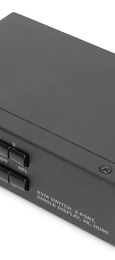 Digitus KVM Switch, 2 Port, Single Display, 4K, HDMI®