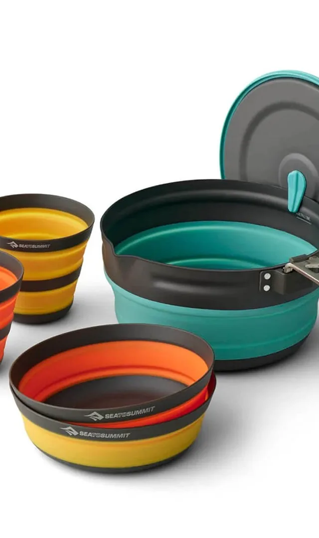 SEA TO SUMMIT Frontier UL Ultra-Light Folding Pot Set For 2 People/5 Pieces