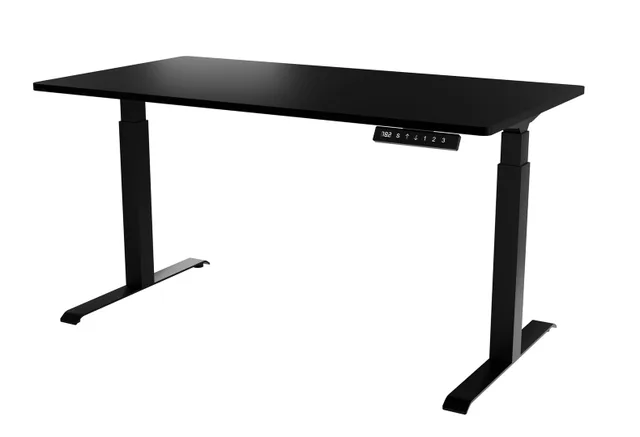 Desk With Electric Height Adjustment MOON LONG 150x80x72-120 Black