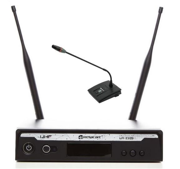 Relacart UR-230S UD-222 - Single Wireless Set With Gooseneck Microphone