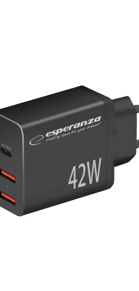 Esperanza EZC106K Mains Charger 42W Black