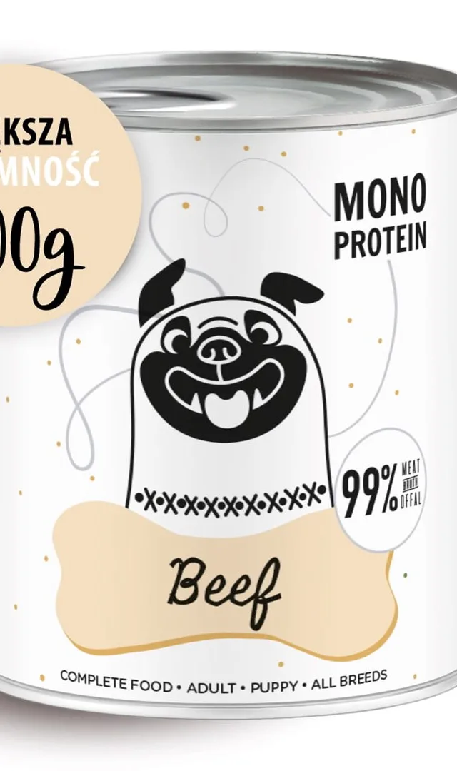 PAKA ZWIERZAKA Pepe Beef - Wet Dog Food - 800g