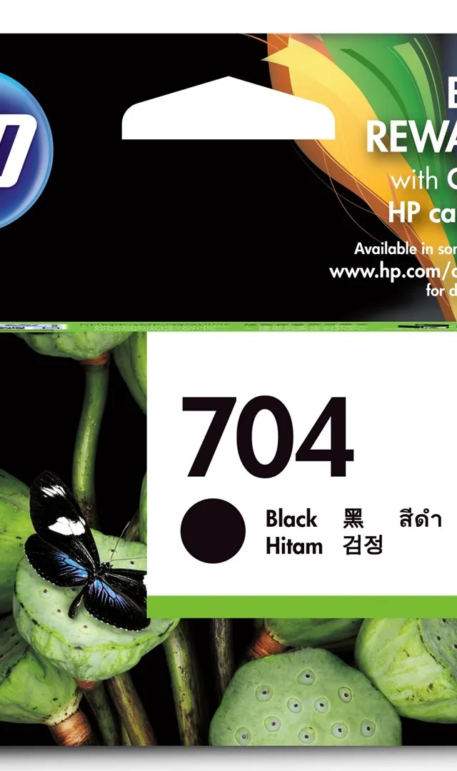 HP 704 Black Original Ink Advantage Cartridge