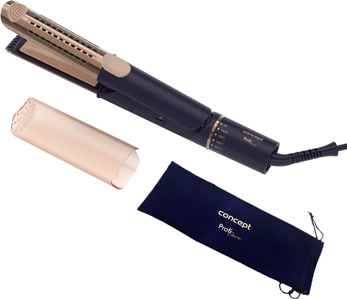 Concept PROFI Care VZ8100 Hair Straightener Blue Gold