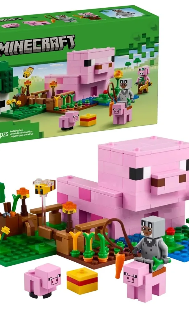 LEGO 21268 Minecraft Das Babyschwein-Haus