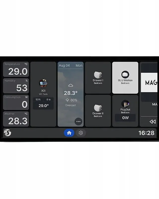 Flush Mount Wall Display X2i Black WLAN Black