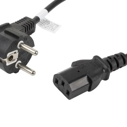 Lanberg CA-C13C-11CC-0018-BK power cable Black 1.8 m C13 coupler CEE7/7