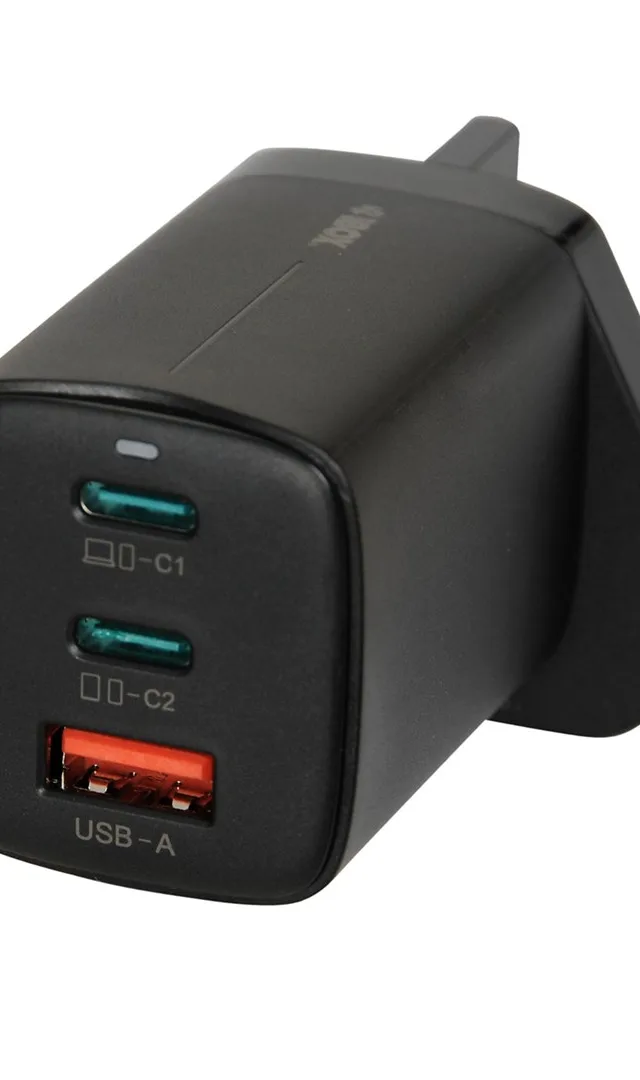 IBOX C-65 Black GaN 65W Universal Charger UK Plug