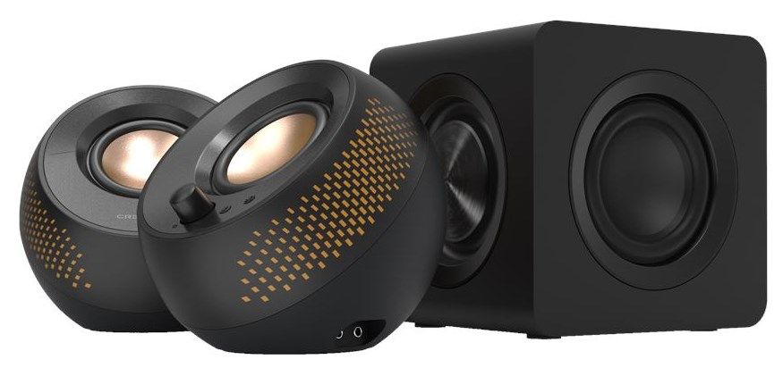 Creative Labs Creative Pebble X Plus - Speaker System - For PC - 2.1-Channel - Wireless - Bluetooth
