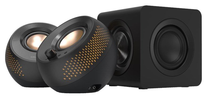 Creative Labs Creative Pebble X Plus - Speaker System - For PC - 2.1-Channel - Wireless - Bluetooth