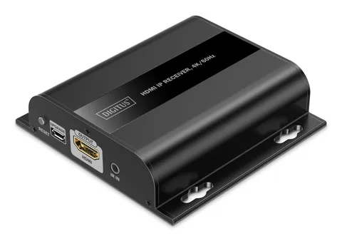 DIGITUS HDMI IP Receiver 4K/60Hz Black