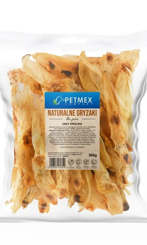 PETMEX Rabbit Ears - Dog Treat - 500g