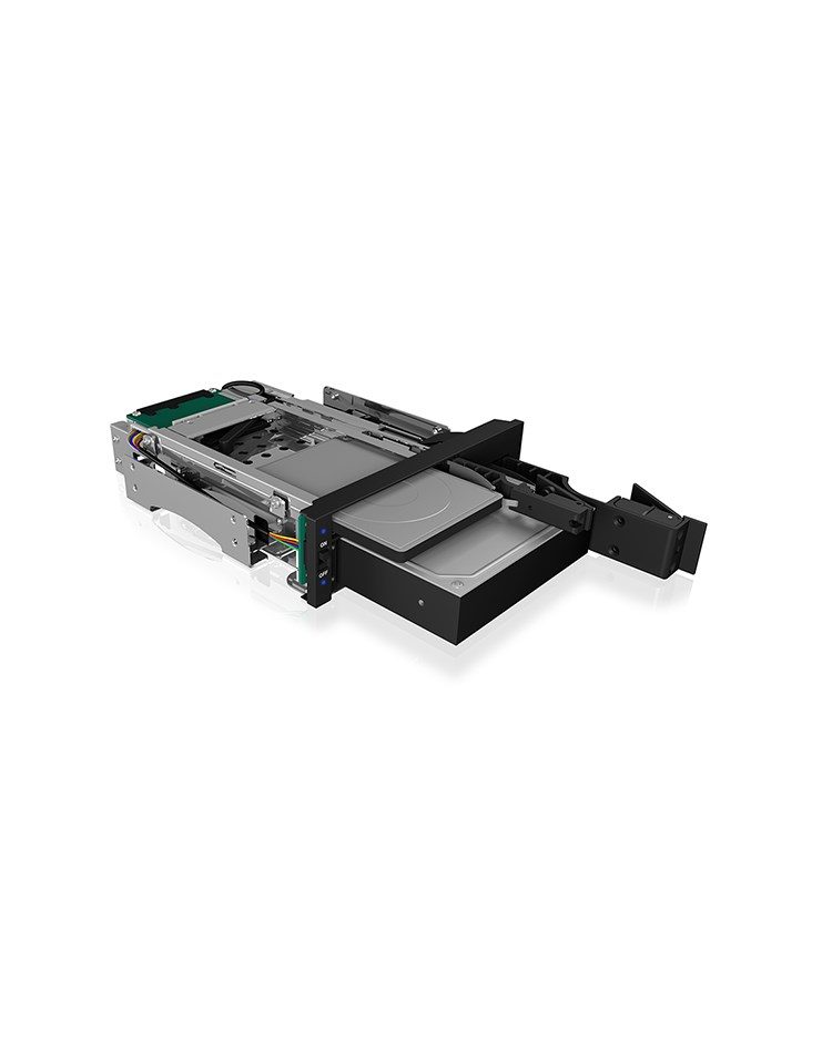 ICY BOX IB-173SSK 13.3 cm (5.25") Storage drive tray Black
