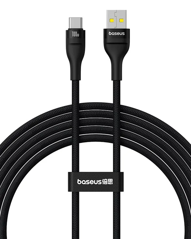 Baseus Flash 2 USB-A To USB-C Cable 2m 100W Black
