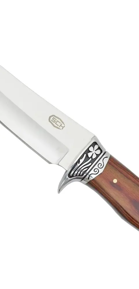 SCK Hunting Knife With Wooden Handle