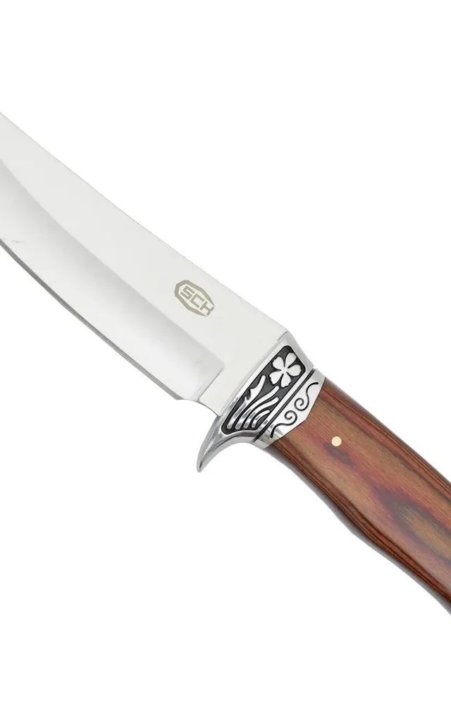 SCK Hunting Knife With Wooden Handle