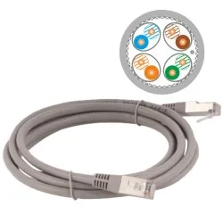 Alantec KKS6ASZA2.0 Networking Cable Grey 2 M Cat6a S/FTP (S-STP)