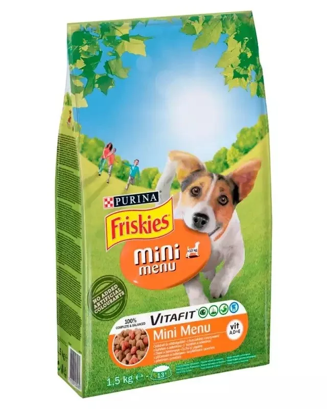 FRISKIES Mini Menu Chicken With Vegetables - Dry Dog Food - 1.5 Kg
