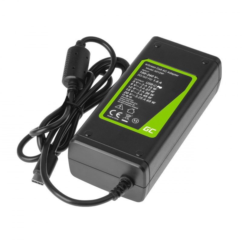 Green Cell AD134P power adapter/inverter Indoor 65 W Black