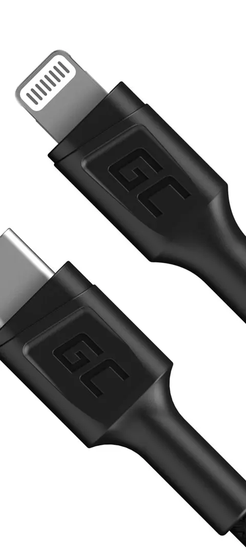Green Cell KABGC07 lightning cable 1 m Black