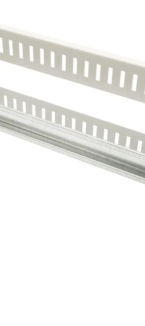 482.6 mm (19") rack-mount DIN rail panel, 3U