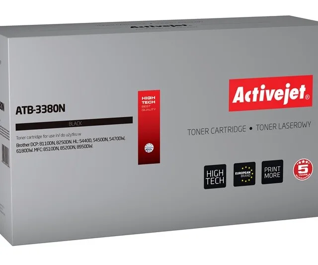 Activejet ATB-3380N toner (replacement for Brother TN-3380; Supreme; 8000 pages; black)
