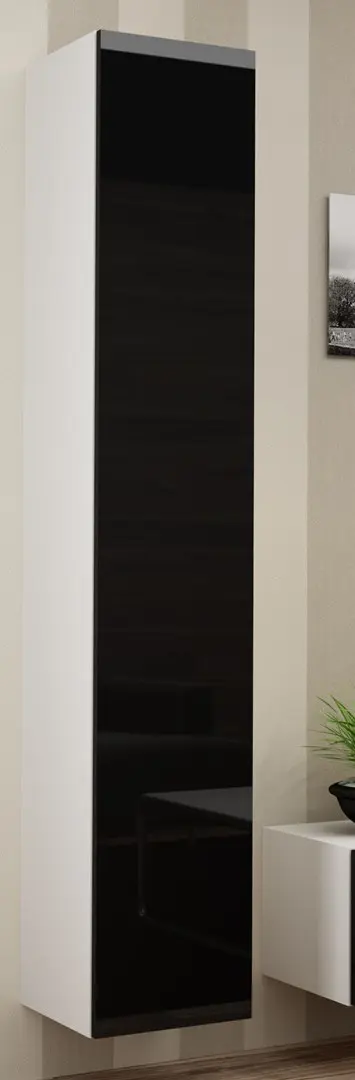 Cama Full cabinet VIGO '180' 180/40/30 white/black gloss