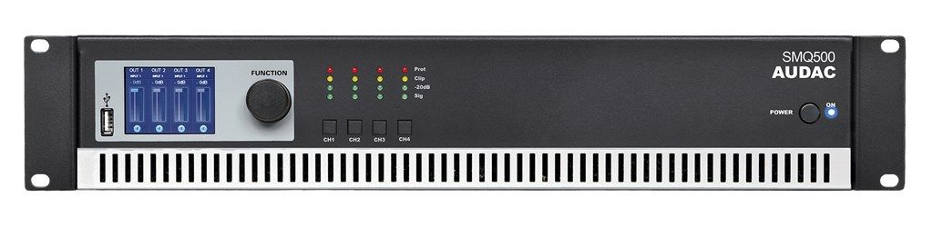 Audac SMQ500 WaveDynamics 4-Channel Amp 4 X 500 W