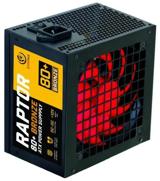 ATX Power Supply Rebeltec RAPTOR 500W BRONZE 80 Single Rail DC-DC