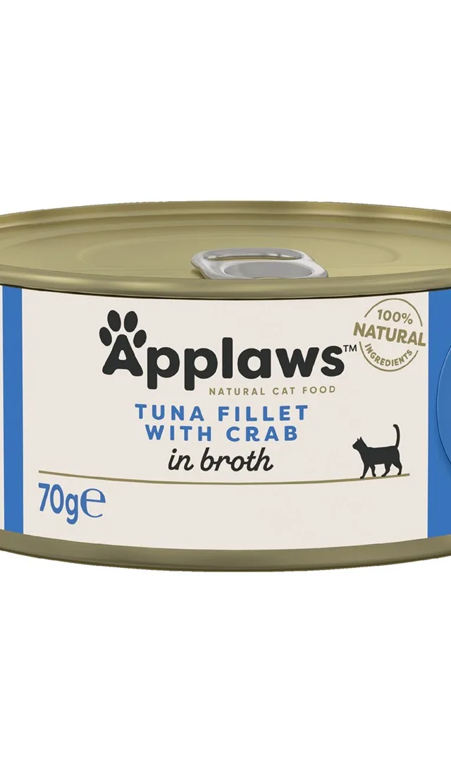 APPLAWS Tuna Fillet With Crab In Broth - Wet Cat Food - 70g