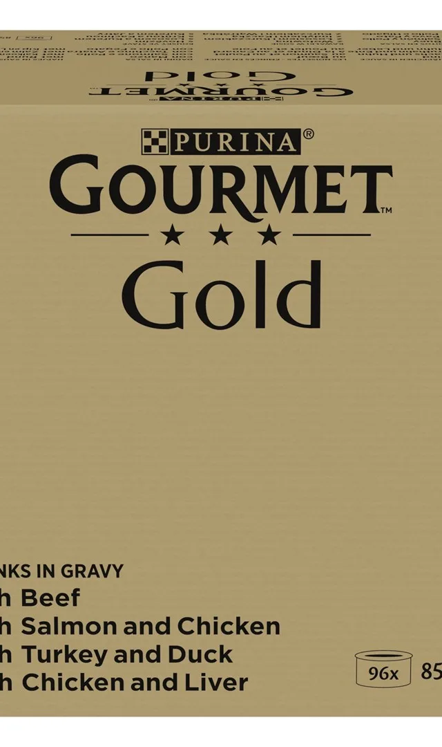 PURINA GOURMET GOLD Pieces In Sauce Mix Of 4 Flavors - Wet Cat Food - 96x85g