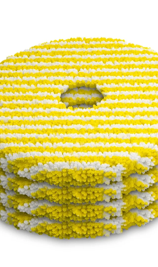 Mop Pad Set For KARCHER RVM 4 (2.269-130.0) Yellow White