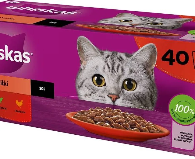 WHISKAS Classic Meals Mix - Wet Cat Food - 40x85g