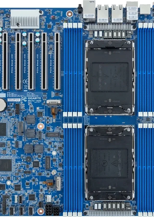Motherboard - Gigabyte MS74-HB0 2x LGA4710 Intel Xeon 6 Intel Xeon Serii 6500/6700 Intel SoC