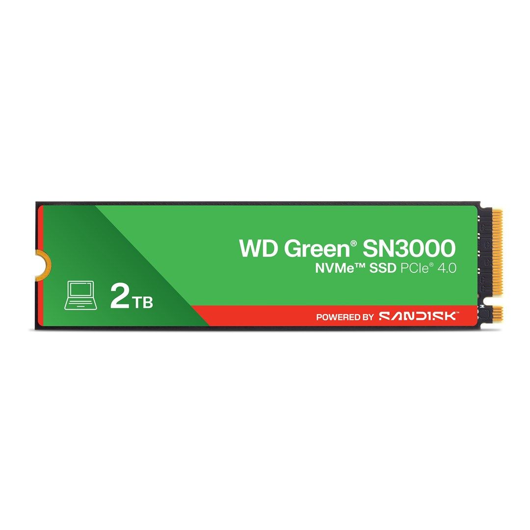 Western Digital Green WD ™ SN3000 NVMe™ SSD POWERED BY SANDISK 2 TB