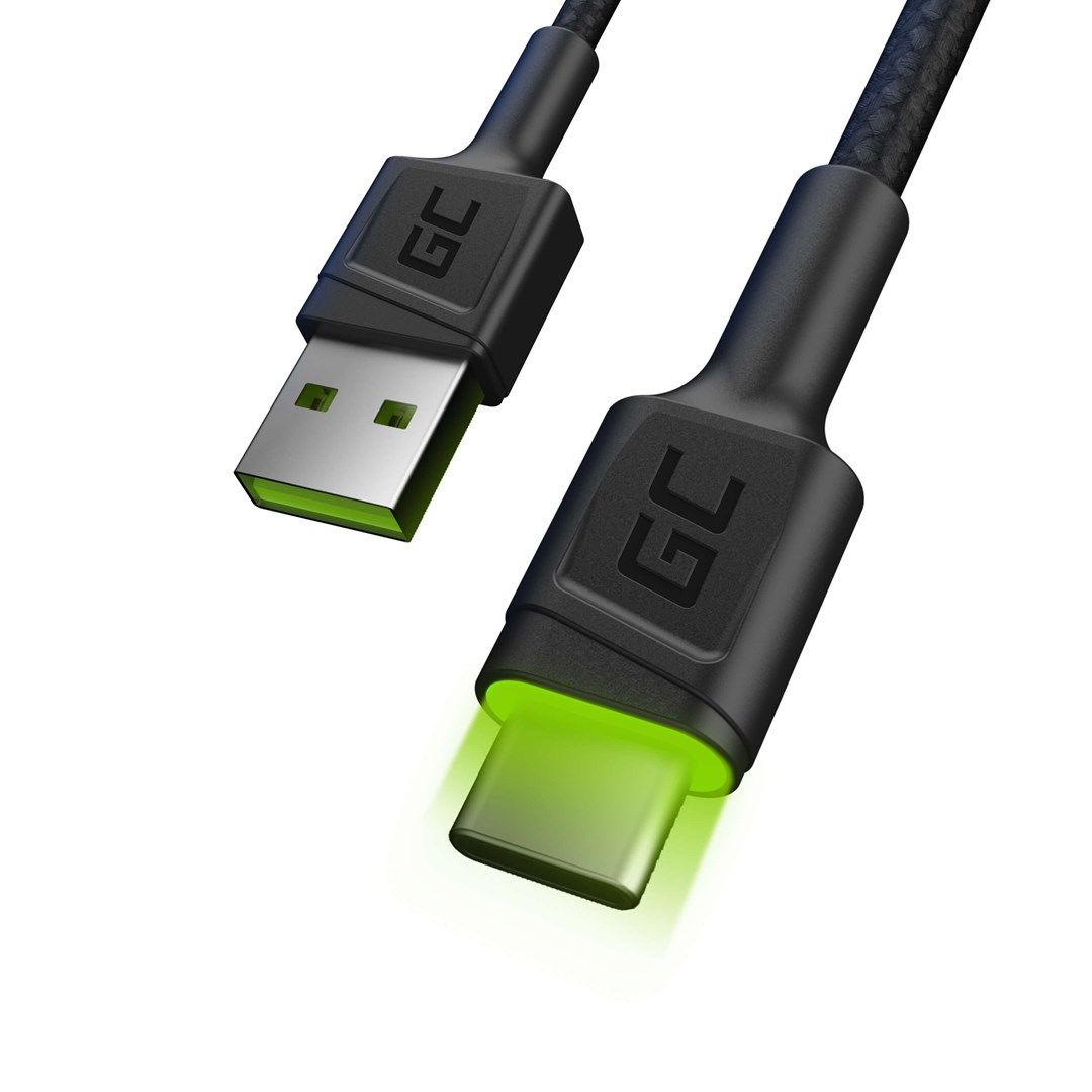 Green Cell KABGC06 USB cable 1.2 m USB A USB C 0.48 Gbit/s Black