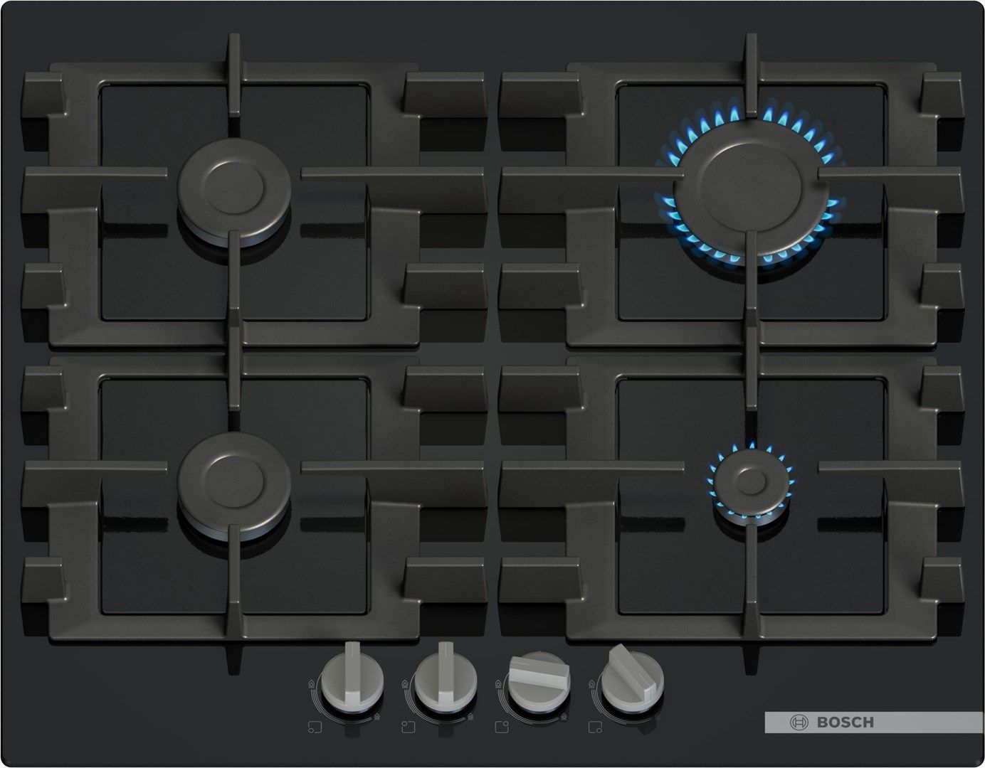 Bosch Serie 4 PNP6B6K40 Gas Hob With 4 Zones