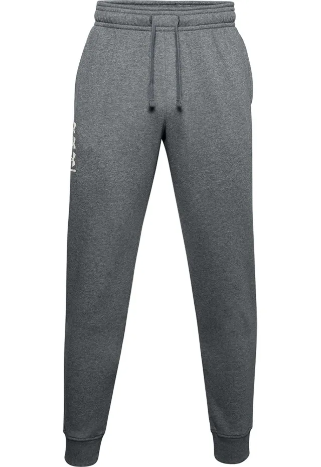 Spodnie męskie Under Armour Rival Fleece 3Logo Jogger ciemnoszare 1357131 012 S