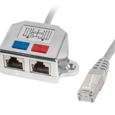 Lanberg AD-0026-S network splitter Silver